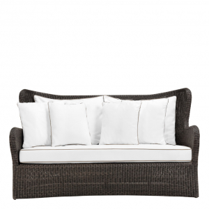 Диван двухместный плетеный с подушками JANUS et Cie Butterfly II алюминий, искусственный ротанг, акрил ява Фото 4