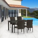 Комплект плетеной мебели Afina T256A/Y379A-W53 Brown 4Pcs искусственный ротанг, сталь коричневый Фото 2