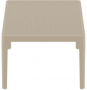 Столик пластиковый журнальный Siesta Contract Sky Lounge Table сталь, пластик бежевый Фото 6