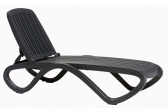 Шезлонг-лежак пластиковый Nardi Tropico пластик антрацит Фото 1