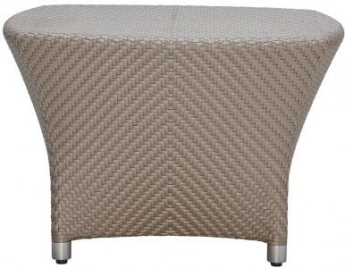 Столик плетеный кофейный JANUS et Cie Amari алюминий, искусственный ротанг палладиевый саржевый Фото 1