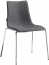 Стул с обивкой Scab Design Zebra Pop 4 legs  сталь, поликарбонат, ткань хром, серый Фото 5