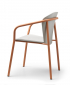 Кресло деревянное Scab Design Finn Metal Wood сталь, бук терракотовый, матовый серый бук Фото 7