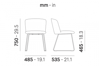 Стул на полозьях с обивкой-thumbs-Фото3