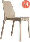 Комплект пластиковых стульев Ginevra Set 4