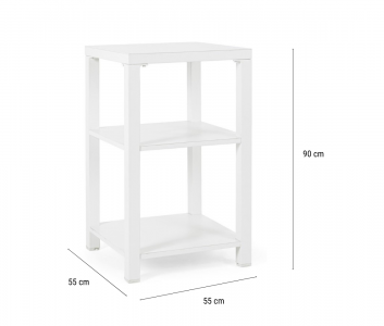 Этажерка металлическая Garden Relax Atlantic алюминий белый Фото 2