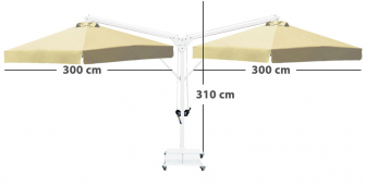 Зонт профессиональный двухкупольный 6х3 м-thumbs-Фото3