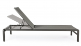 Шезлонг-лежак металлический Garden Relax Konnor алюминий, текстилен антрацит Фото 3