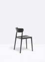 Стул деревянный PEDRALI Nemea алюминий, ясень, фанера черный ясень Фото 6