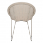 Кресло плетеное JANUS et Cie Gigi II сталь, алюминий, искусственный ротанг полированный стальной, пергаментный Фото 5