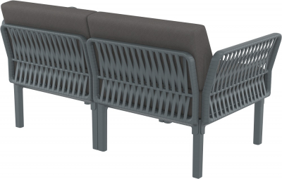 Комплект пластиковой мебели Siesta Contract Portofino Lounge стеклопластик, полипропилен, полиэстер темно-серый, темно-серый Фото 13