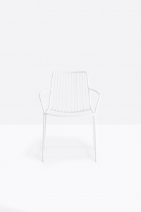 Кресло металлическое с высокой спинкой PEDRALI Nolita сталь белый Фото 5