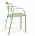 Кресло металлическое PEDRALI Intrigo алюминий зеленый шалфей Фото 5