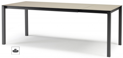 Стол ламинированный раздвижной Scab Design Pranzo Extendable сталь, компакт-ламинат HPL антрацит, тортора Фото 1