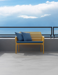 Диван пластиковый Nardi Net Bench стеклопластик горчичный Фото 4