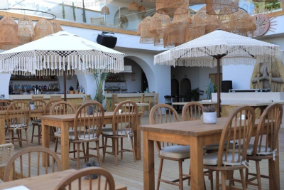 Зонт профессиональный Ø2.5 м THEUMBRELA SEMSIYE EVI Avocado Boho Light алюминий, олефин, полиэфирный шнур бежевый Фото 4