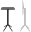 Стол пластиковый барный складной Siesta Contract Sky Folding Bar Table 60 сталь, пластик черный Фото 3