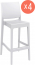 Комплект пластиковых барных стульев Maya Bar 75 Set 4