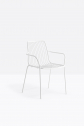 Кресло металлическое с высокой спинкой PEDRALI Nolita сталь белый Фото 4
