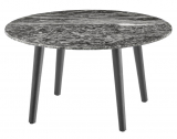Столик журнальный PEDRALI Malmo Marble ясень, мрамор черный ясень, серый мрамор Фото 1
