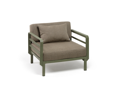 Кресло пластиковое с подушками Nardi Maximo Poltrona EXTRA_Atelier стеклопластик, Sunbrella кактус, Savane Chameleon Фото 6