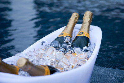 Кулер для бутылок светящийся Imagilights Champagne полиэтилен белый Фото 3