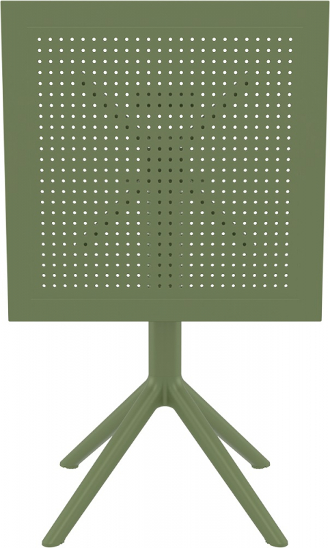 Стол пластиковый складной Sky Folding Table 60, оливковый, 600х600х740 мм