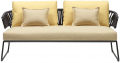 Диван плетеный с подушками Lisa Sofa Filo