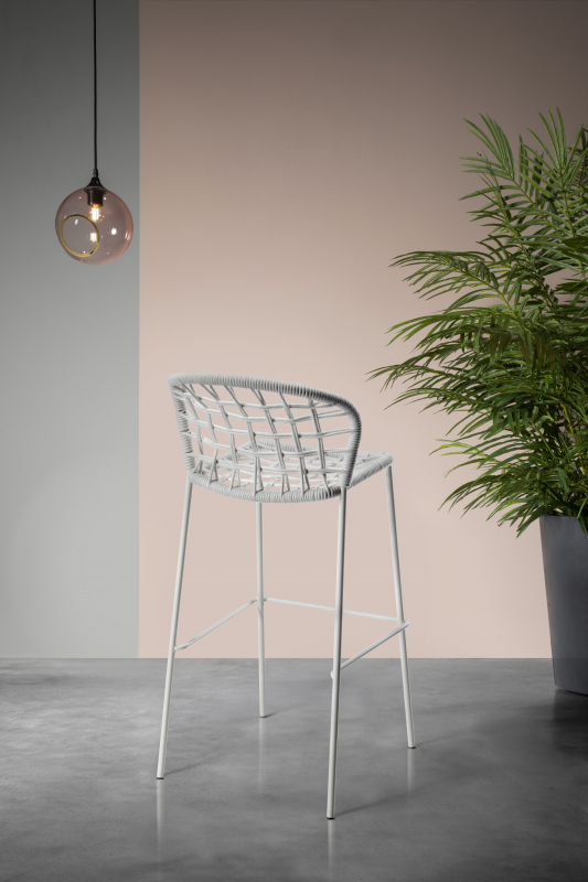 Стул плетеный барный Sanela Stool 75