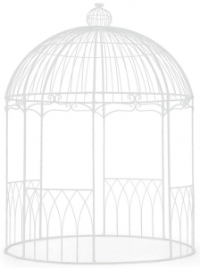 Беседка круглая металлическая Garden Relax Brumal сталь белый Фото 1