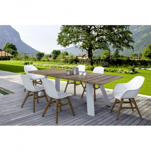 Стул пластиковый Garden Relax Talis стеклопластик, тик белый Фото 8