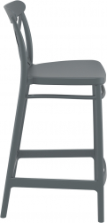 Стул пластиковый полубарный Cross Bar 65