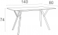 Стол пластиковый Siesta Contract Max Table 140 пластик, HPL белый Фото 2