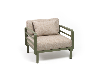 Кресло пластиковое с подушками Nardi Maximo Poltrona EXTRA_Atelier стеклопластик, Sunbrella кактус, Tundra Rye Фото 6