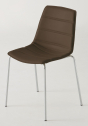 Стул пластиковый с обивкой Gaber Dress Alhambra NA металл, технополимер, экокожа Фото 5