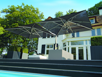 Зонт профессиональный двухкупольный 6х3.88 м-thumbs-Фото1