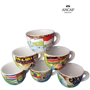 Кофейные пары для капучино Ancap Edex фарфор деколь Mondo Caffe Фото 10
