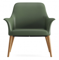 Кресло деревянное с обивкой-thumbs-Фото1