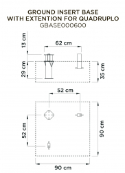База для крепления зонта в грунт Base 10 кг-thumbs-Фото3