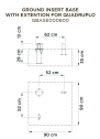 База для крепления зонта в грунт Fim Base оцинкованная сталь Фото 2