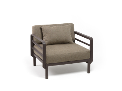 Кресло пластиковое с подушками Nardi Maximo Poltrona EXTRA_Atelier стеклопластик, Sunbrella терра, Savane Chameleon Фото 6