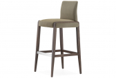 Стул деревянный барный с обивкой PEDRALI Jil дуб, ткань Фото 5