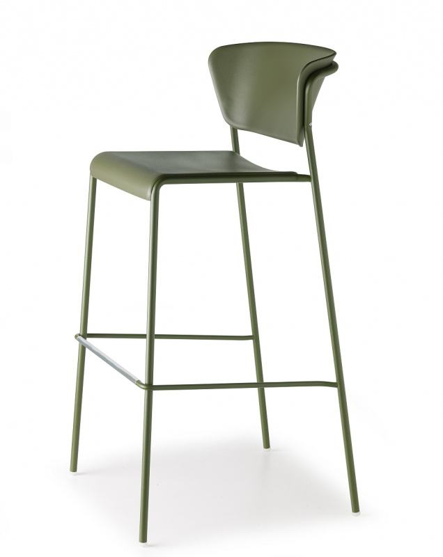 Стул пластиковый полубарный Lisa Technopolymer Go Green