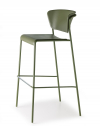 Стул пластиковый барный Scab Design Lisa Technopolymer Go Green сталь, технополимер оливковый Фото 6