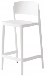 Стул пластиковый полубарный Abuela Stool 67