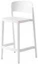 Стул пластиковый полубарный Gaber Abuela Stool 67 технополимер белый Фото 1
