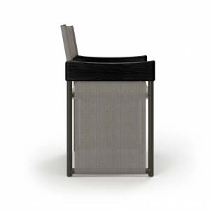 Кресло металлическое складное SNOC Sestri Terra алюминий, тик, текстилен коричневый Фото 4