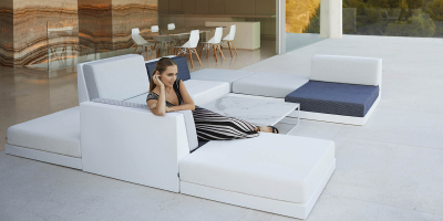 Модуль угловой мягкий Vondom Pixel Basic полиэтилен, ткань Фото 4