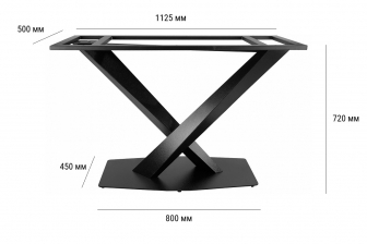 Подстолье металлическое двойное-thumbs-Фото3