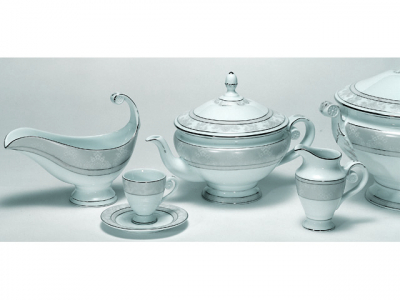 Сервиз фарфоровый столовый Ancap Canova фарфор белый Фото 2